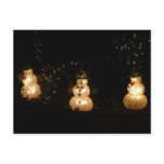 Snowman Holiday Light Display Postcard