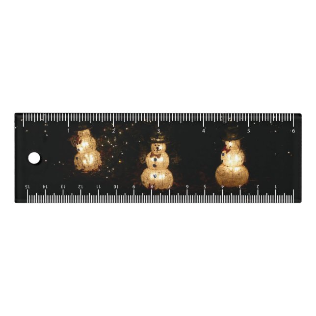 Snowman Holiday Light Display Ruler (Front)