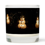 Snowman Holiday Light Display Scented Candle