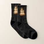 Snowman Holiday Light Display Socks