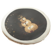 Snowman Holiday Light Display Sugar Cookie (Angled)