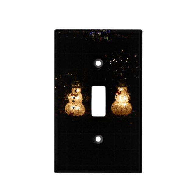 Snowman Holiday Light Display Switch Cover (Front)