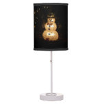 Snowman Holiday Light Display Table Lamp