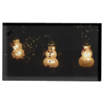 Snowman Holiday Light Display Table Number Holder
