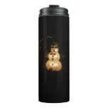 Snowman Holiday Light Display Thermal Tumbler