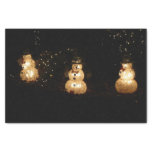 Snowman Holiday Light Display Tissue Paper
