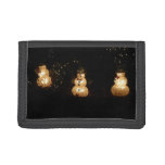 Snowman Holiday Light Display Trifold Wallet
