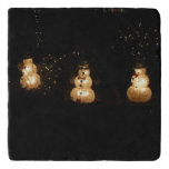 Snowman Holiday Light Display Trivet