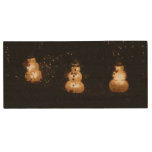 Snowman Holiday Light Display Wood Flash Drive