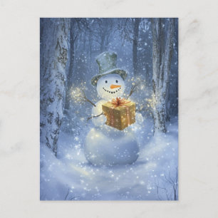 Snowman Holiday Postcard