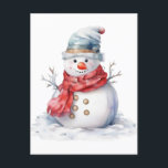 Snowman  holiday postcard<br><div class="desc">Make Memories With Your Family This Christmas</div>
