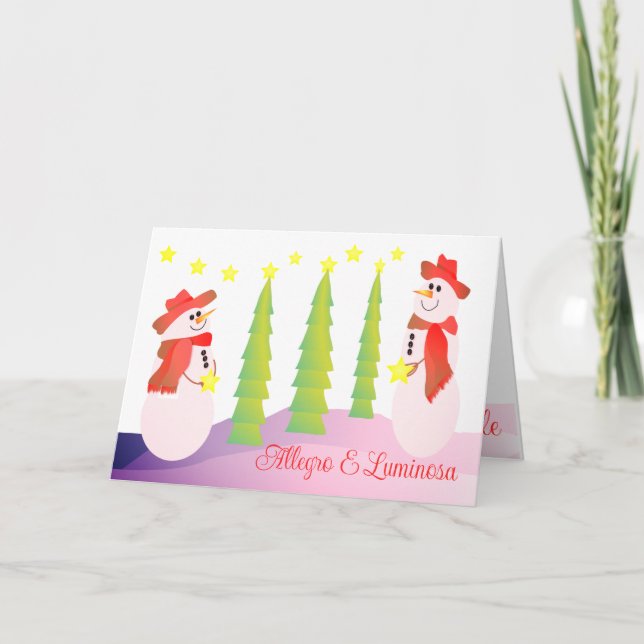 Snowman Holiday Styled (Front)