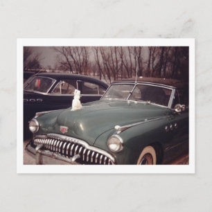 Snowman Hood Ornament 1950s Retro Vintage Postcard