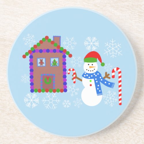 Snowman  House 1 Coaster