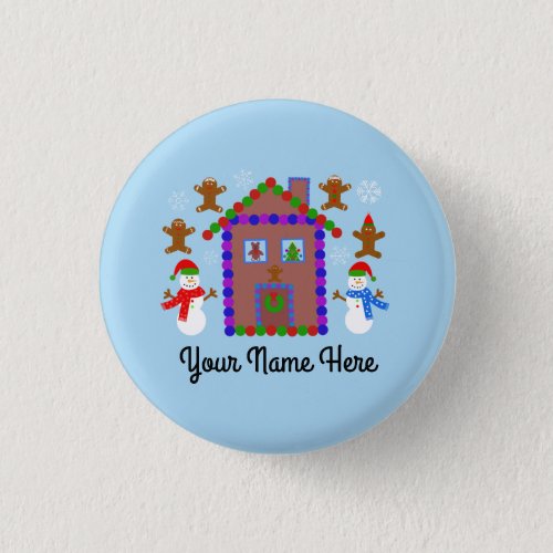 Snowman  House 3 Button