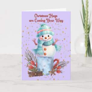 Snowman Hugs Christmas Cards