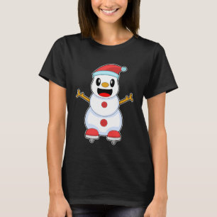 Snowman Ice skating Ice skates T-Shirt