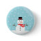 Snowman in a Snow Globe Button