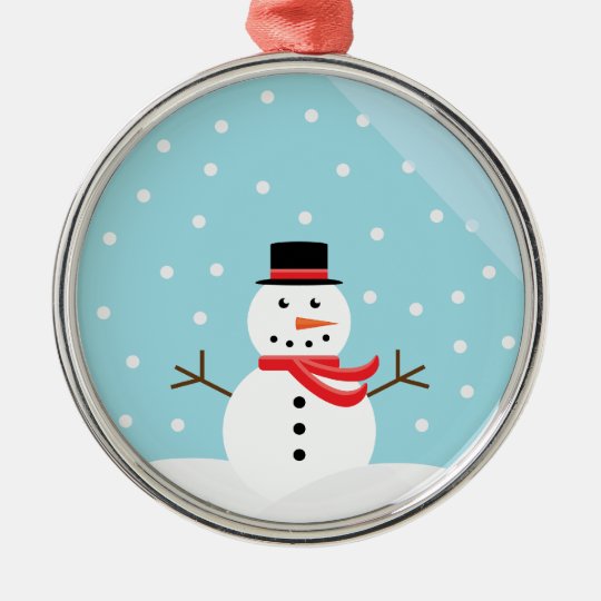 Snowman In A Snowglobe Ornament
