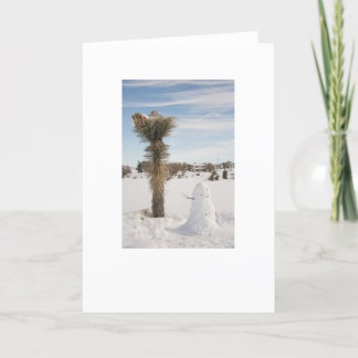 Snowman in the High Desert Holiday Card