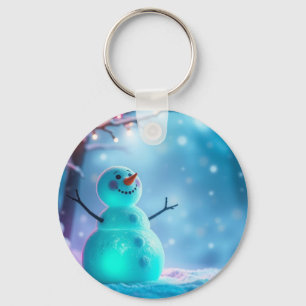 Snowman in Winter Wonderland Keychain