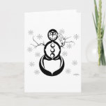 SNOWMAN INDIAN HOLLIDAYS HOLIDAY CARD<br><div class="desc">ATTENTION! BE SURE TO CLICK THE "CUSTOMIZE IT" BUTTON AND RESIZE THE IMAGE TO BETTER FIT THE PRODUCT YOU ARE PURCHASING,  THANK YOU.</div>