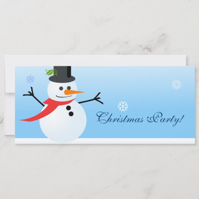 Snowman Invitation (Front)