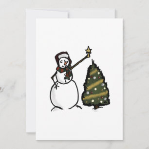 Snowman Invitation