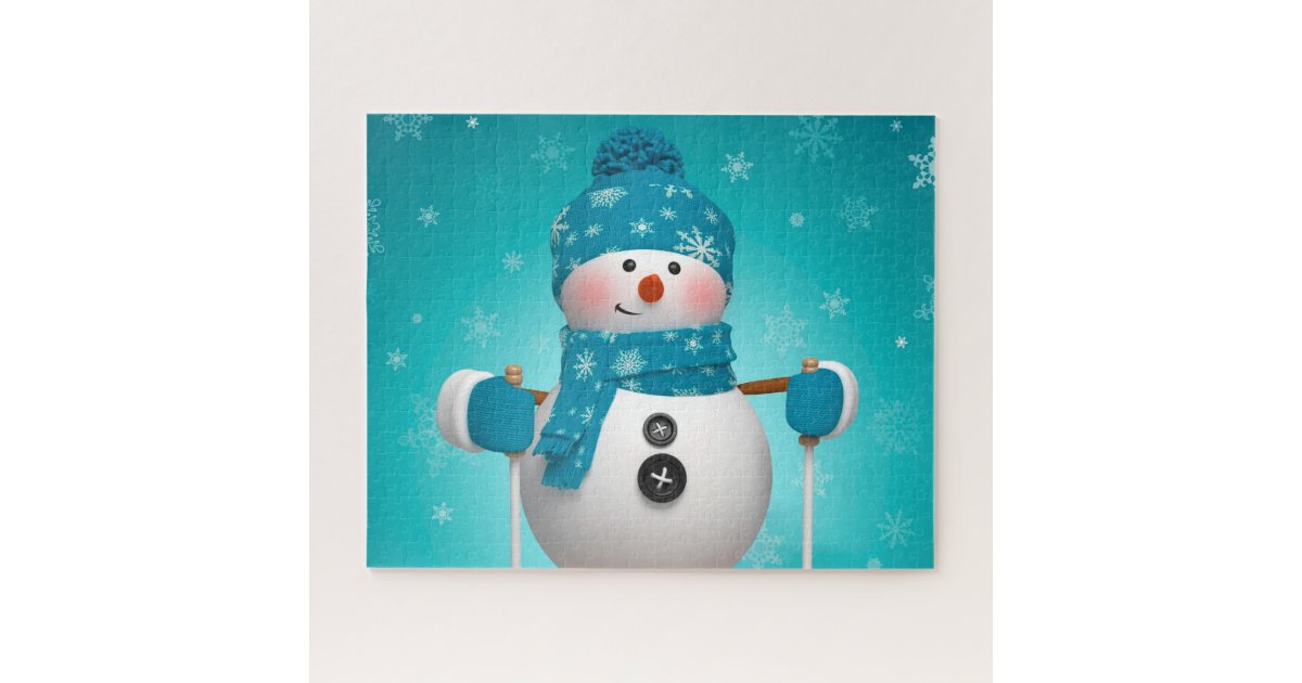 Snowman Jigsaw Puzzle | Zazzle