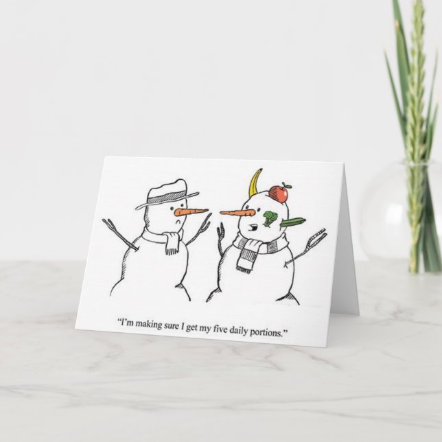 Snowman Joke Holiday Card (Front)