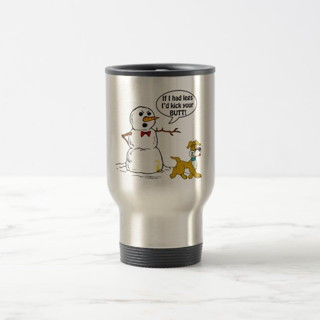 Snowman Joke Travel Mug (Center)