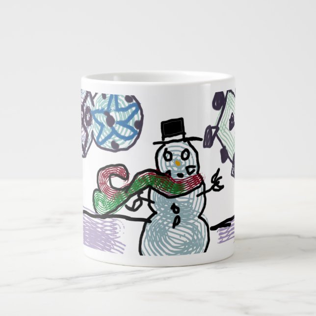 Snowman joy giant coffee mug (Front)