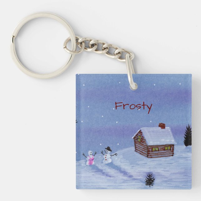 Snowman Keychain (Front)