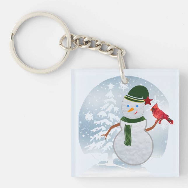 Snowman  keychain (Front)