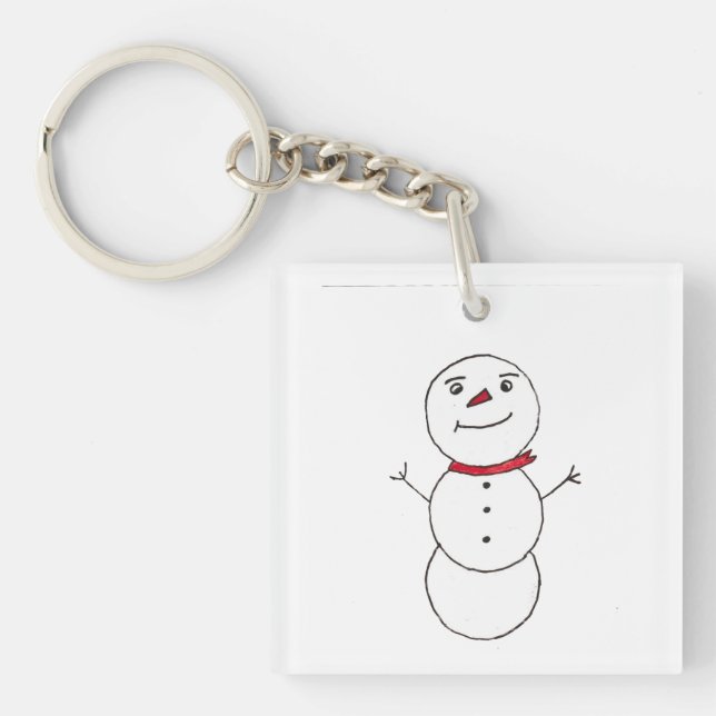 Snowman  keychain (Front)