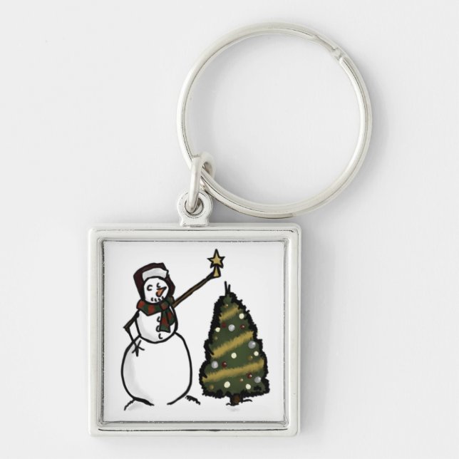 Snowman Keychain (Front)