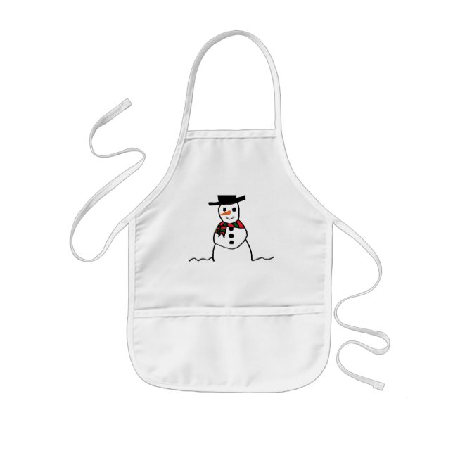 Snowman Kids' Apron (Front)