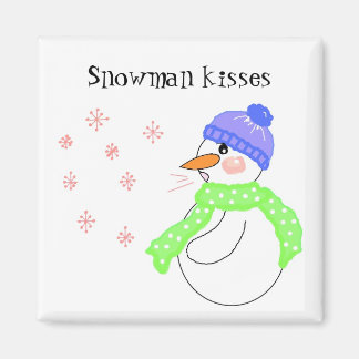 Snowman Kisses Magnet