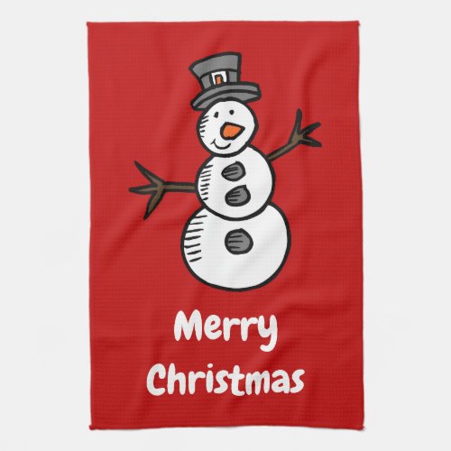 Snowman Kitchen Towel