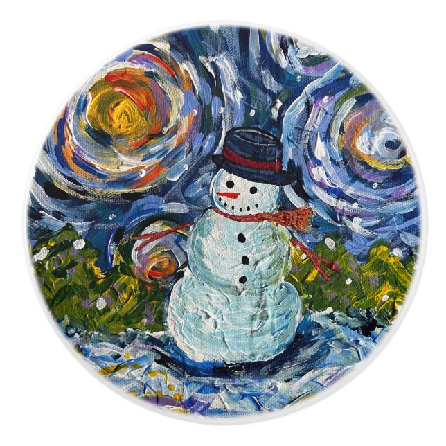 Snowman Knob Pull (Front)