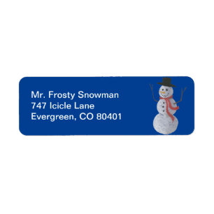 Snowman Label