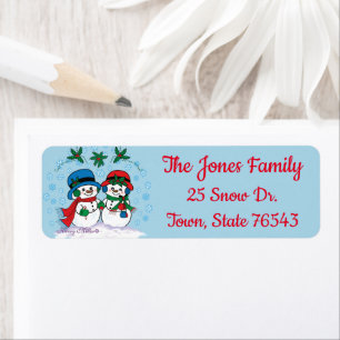 Snowman Label
