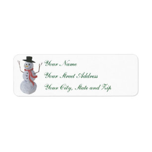 Snowman Label