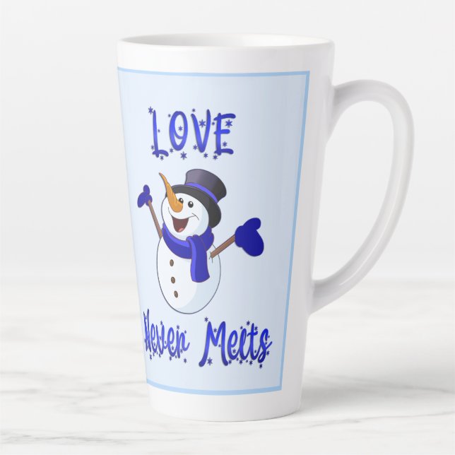 Snowman Large Latte Mug  (Right)