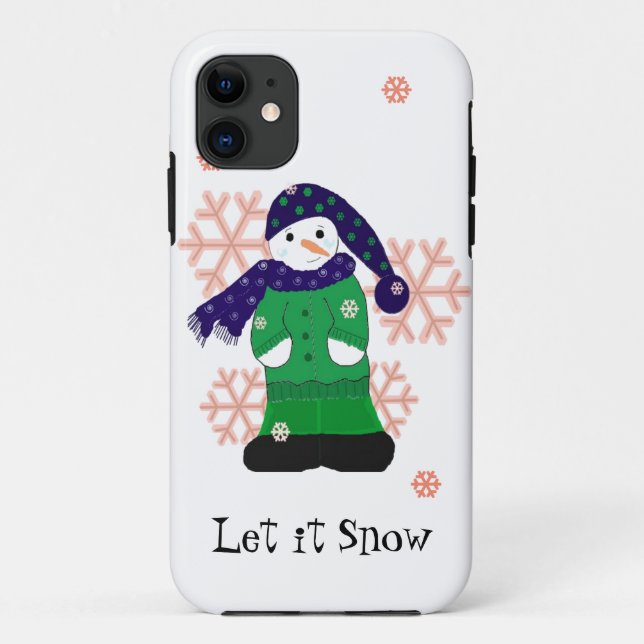 Snowman Let it Snow Case-Mate iPhone Case (Back)