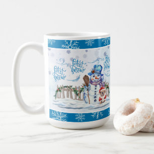 Snowman Let it Snow Coffee Mug