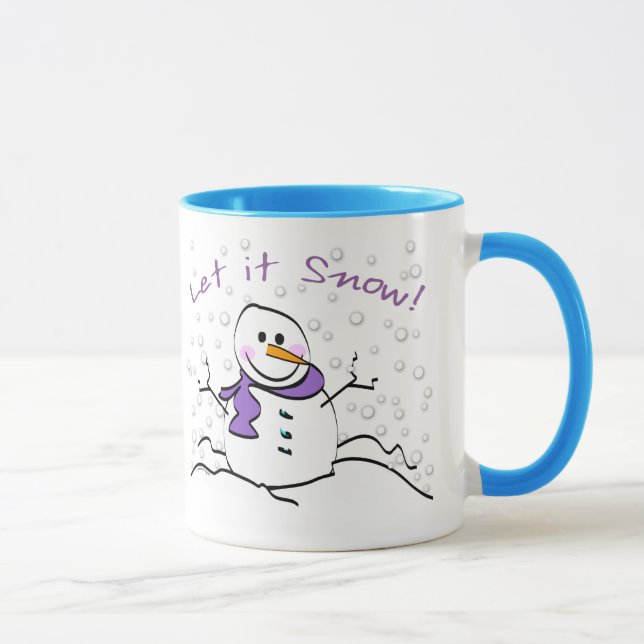 Snowman Let it Snow Mug (Right)