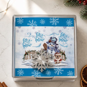Snowman Let it Snow Paper Napkin