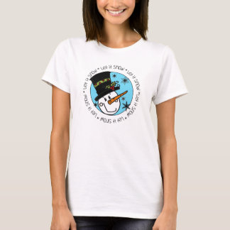 Snowman Let It Snow T-Shirt