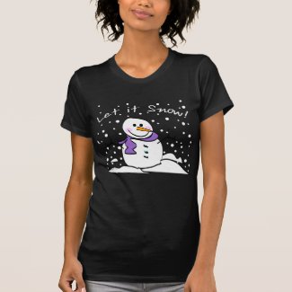 Snowman Let it Snow T-shirts